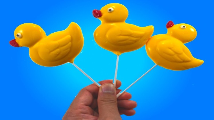 DIY How to make Chocolate Duck Lollipops with 3D Molds