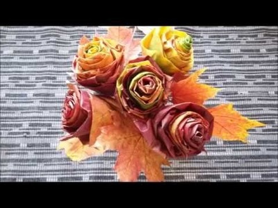 DIY Leaves roses  |  Gör Det Själv: Lönnrosor