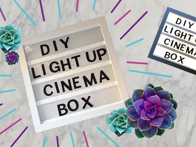 DIY LIGHT UP CINEMA BOX