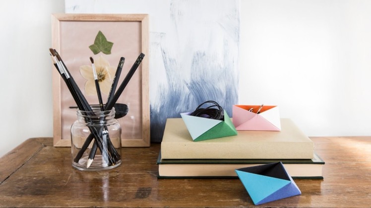 DIY: Make origami boxes by Søstrene Grene