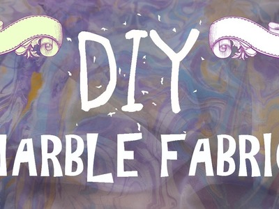 Diy Marble fabric | Marbling
