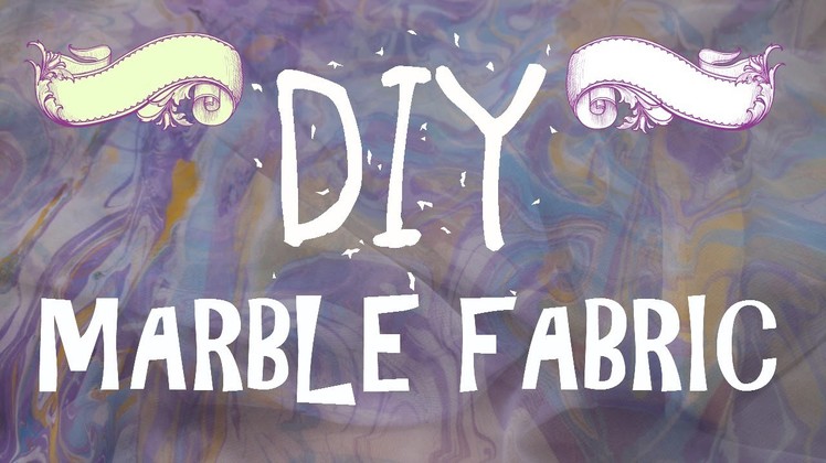 Diy Marble fabric | Marbling