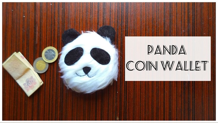 DIY: Panda coin wallet  | My Crafting World