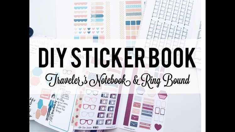DIY Planner Sticker Book for Traveler's Notebooks, Ring Bound, and Flip Pages