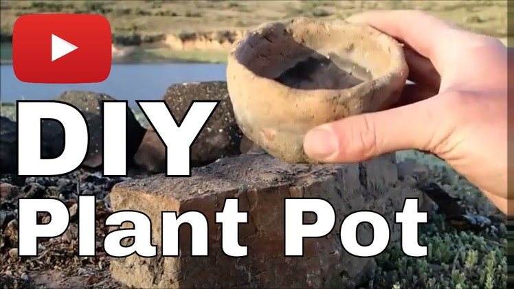 DIY Pot Plant from Mud