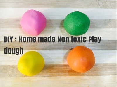 DIY: Quick n easy homemade play dough recipe | nontoxic for kids | no cook| kids learn and fun world