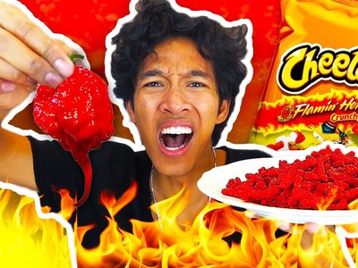 DIY SPICIEST HOT CHEETOS IN THE WORLD CHALLENGE!!! (EXTREMELY DANGEROUS)