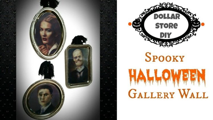DOLLAR STORE DIY ~ Spooky Halloween Gallery Wall ~ Quick & Easy To Make!