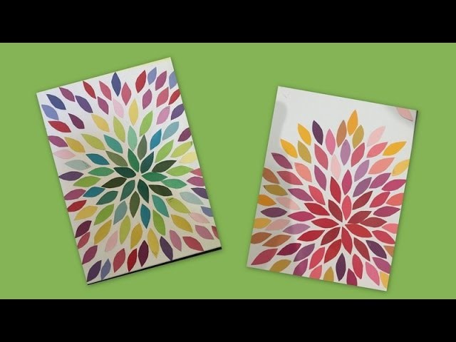 Easy Canvas art.beginners.Kids craft. Paper craft.home decor.school craft project