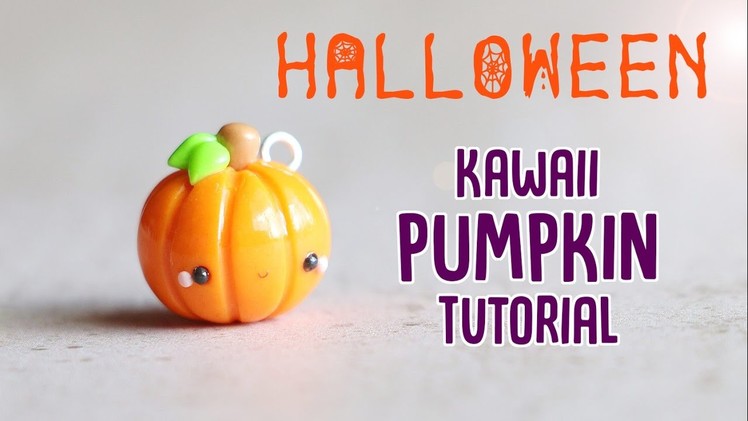 Easy Kawaii Pumpkin│Polymer Clay Halloween Tutorial