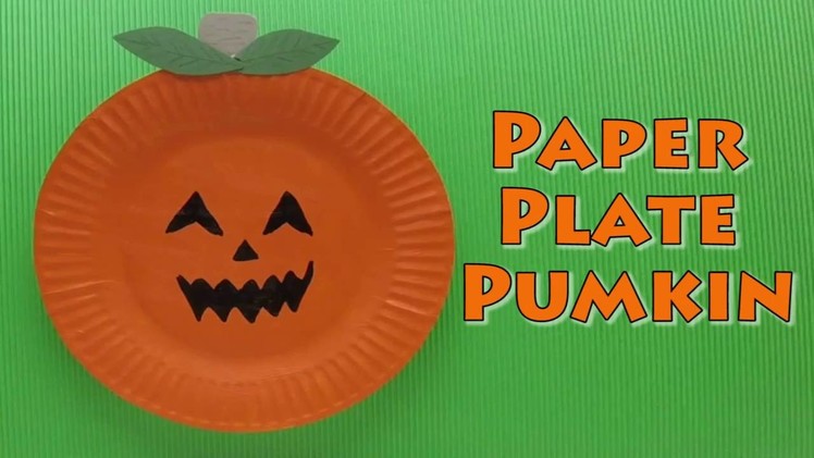Halloween Craft - Paper Plate Pumpkin - Paper Plate Craft