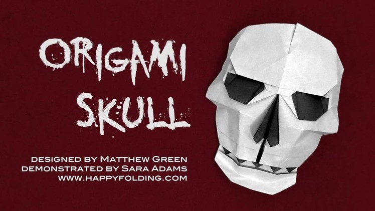 Halloween Origami Tutorial: Skull (Matthew Green)