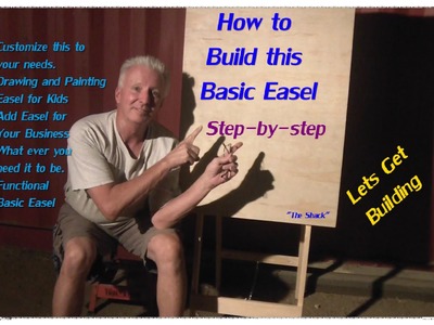 How to build a basic easel for display, kids, painting, It's all up to you.
