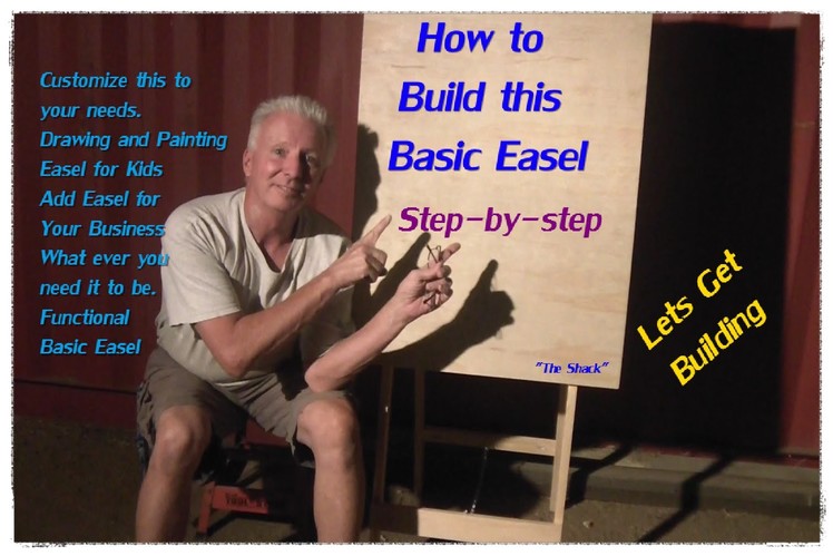 How to build a basic easel for display, kids, painting, It's all up to you.