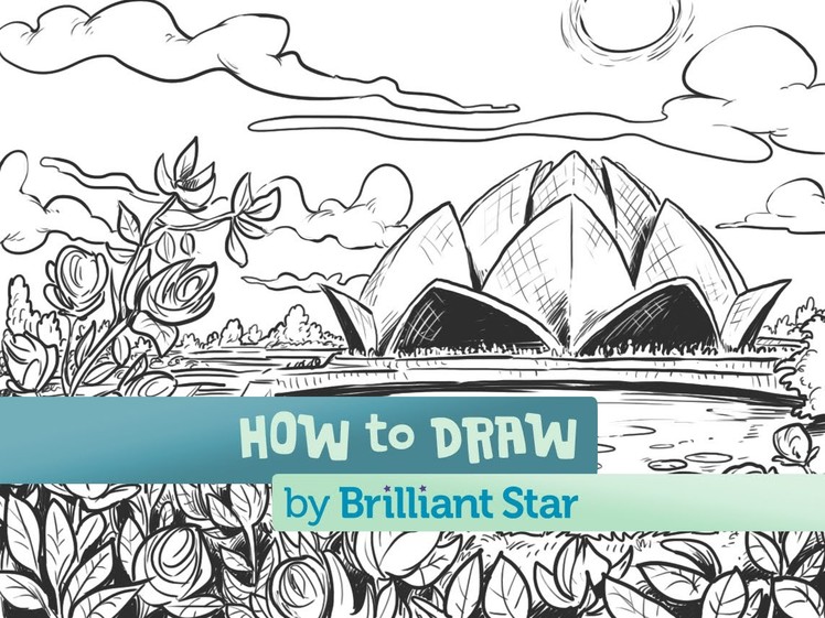 How to Draw the Lotus Temple: A Brilliant Star Series