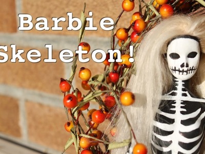 How to Make a DIY Halloween Barbie Skeleton! | TheKateeMeow
