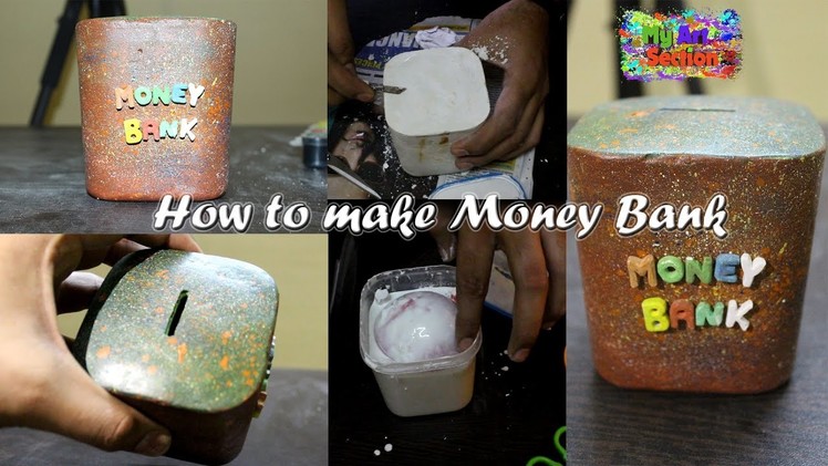 How to make beautiful money bank | My Art Section DIY | Sam Dhiman