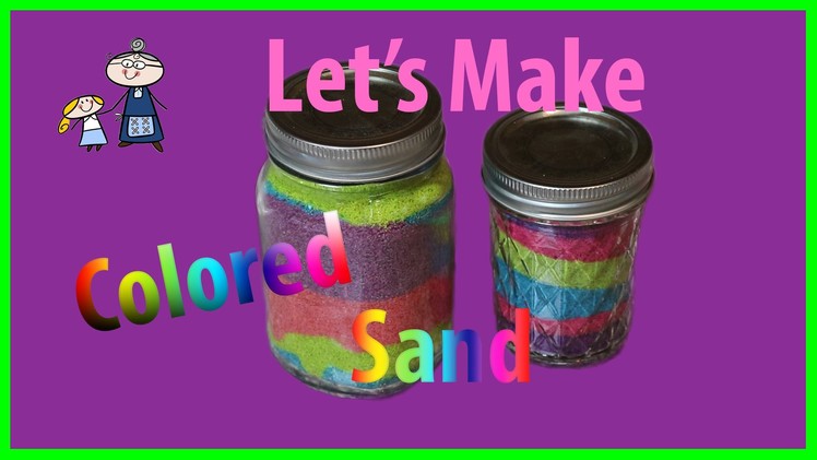 How to make COLORED SAND with Food Coloring ~ DIY Colored Sand for Sand Art ~ Sand Art for Kids