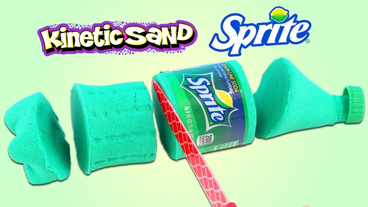 How to Make Kinetic Sand Sprite Bottle | DIY Fun & Easy Soda Bottle Shapes!