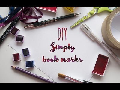 I♥DIY #1- Proste zakładki do książek. Simply Bookmarks