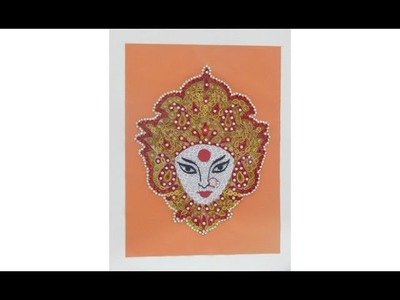 Lovely Creation Of Maa Durga Out Of Paper Quilling