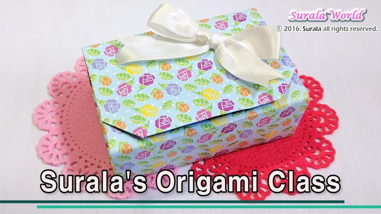 Origami - Gift Box (with one sheet of paper)