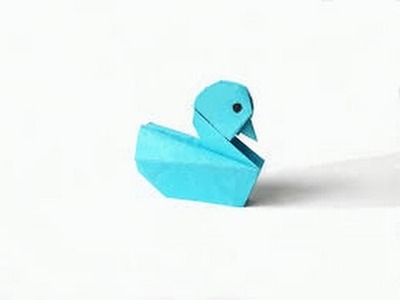 Origami Tutorial - How to fold Origami Duckling  Baby Duck