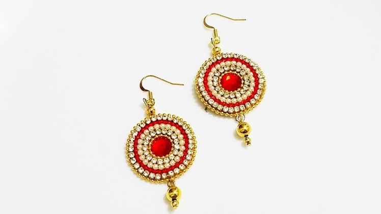 Paper Base Earrings||Party wear earrings||Paper Jewelry (Tutorial)
