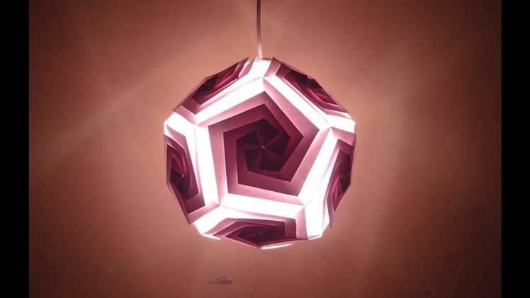Paper Craft (Home Decoration Ideas): Beautiful Pentagonal Lantern -Christmas Decor
