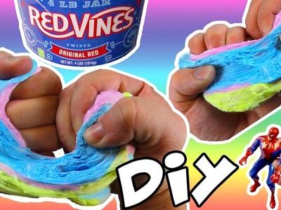 Spider Man Toy Learn Colors and Freaks in DIY Bad Slime Bath!