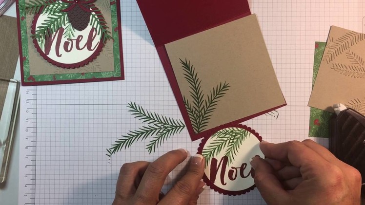 Stampin Up! Christmas Pines Card