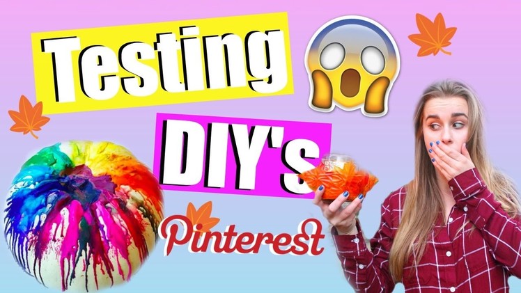 Testing WEIRD Fall DIY’s: Pinterest Inspired!