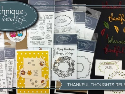 Thankful Themed Paper Crafting Supplies - October Release