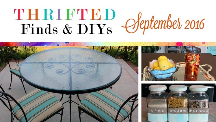 Thrifted Finds & DIY Projects: September 2016