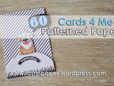 Cards 4 Men - Using Patterned Paper with Images