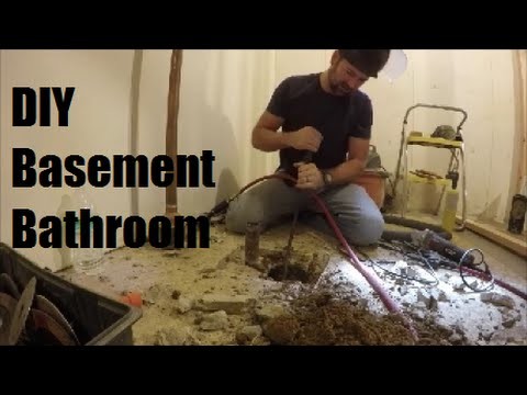 DIY Basement Bathroom on a budget | How to put a bathroom in your unfinished basement | The Handyman