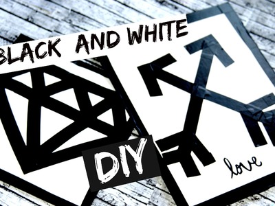 DIY black and white wall art!