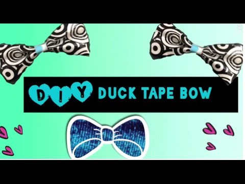 DIY duck tape bow.beginner , easy