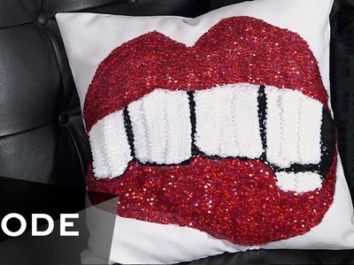 DIY Sparkly Lips Pillow | Glam It Yourself ★ Mode.com