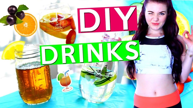 DIY Summer Drink Recipes! DETOX WATERS, SMOOTHIE, + MORE!