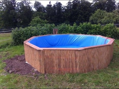 DIY Swimming pool made of pallets. How to build step by step