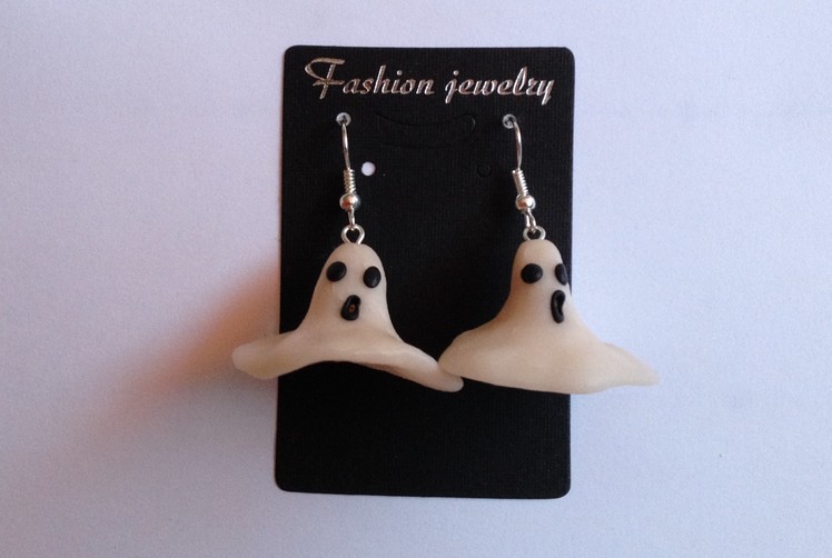 Ghost 2016 earrings handmade polymer clay - kolczyki z modeliny - Duchy Modelina