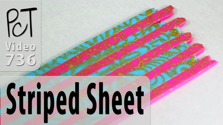 How To Make A Striped Pattern Polymer Clay Sheet