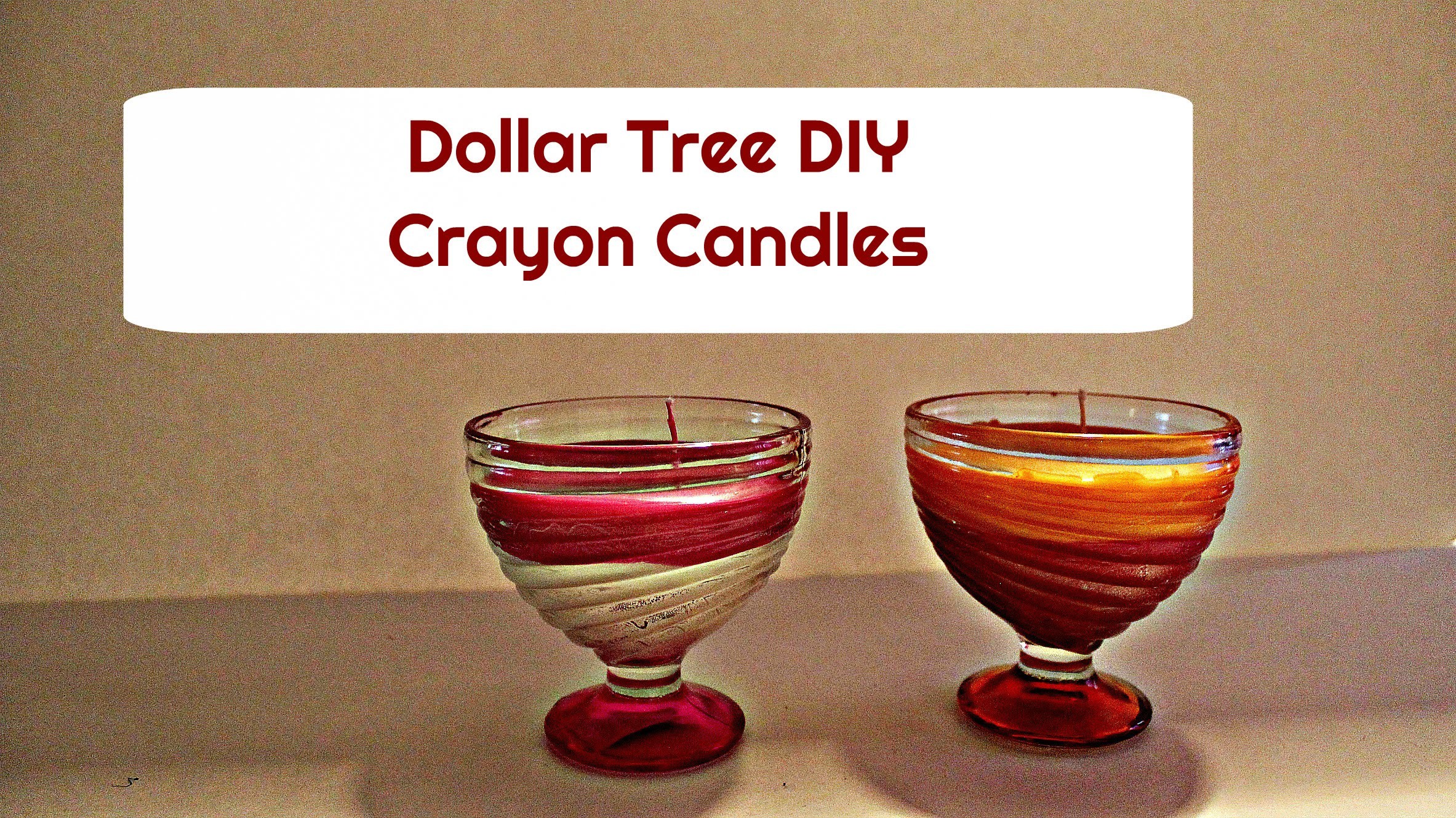 LeonaCrafts DOLLAR TREE DIY CRAYON CANDLES