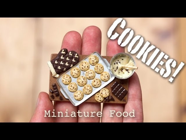 Miniature Cookies Tutorial. Fimo Foods, Polymer Clay Sculptures