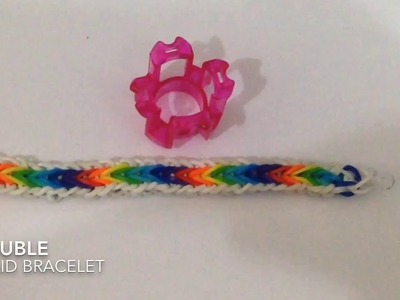 Rainbow loom Double braid bracelet