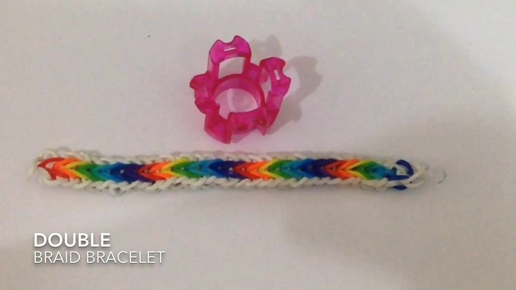 Rainbow loom Double braid bracelet