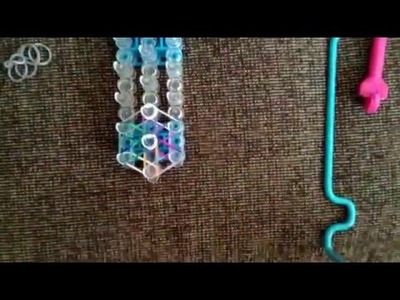 Starburst rainbow loom ring tutorial