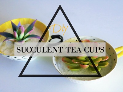 THRIFTED UPLIFTED: DIY SUCCULENT TEA CUPS