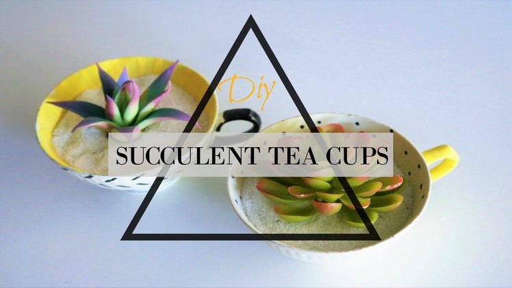 THRIFTED UPLIFTED: DIY SUCCULENT TEA CUPS